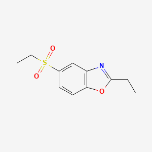 molecular formula C11H13NO3S B2537033 2-Ethyl-5-(ethylsulfonyl)-1,3-benzoxazole CAS No. 882747-35-5
