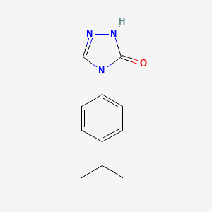 molecular formula C11H13N3O B2537038 4-(4-isopropylphenyl)-2,4-dihydro-3H-1,2,4-triazol-3-one CAS No. 155431-47-3