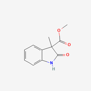molecular formula C11H11NO3 B2537065 methyl 3-methyl-2-oxo-1H-indole-3-carboxylate CAS No. 122281-04-3