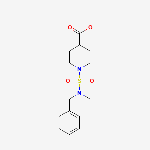 molecular formula C15H22N2O4S B2537082 Methyl 1-[benzyl(methyl)sulfamoyl]piperidine-4-carboxylate CAS No. 1878647-44-9