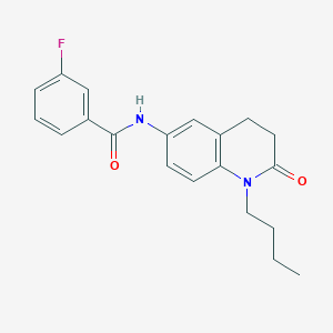 molecular formula C20H21FN2O2 B2537093 N-(1-丁基-2-氧代-1,2,3,4-四氢喹啉-6-基)-3-氟苯甲酰胺 CAS No. 941905-53-9