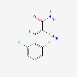 molecular formula C10H6Cl2N2O B2537121 (2E)-2-Cyano-3-(2,6-Dichlorphenyl)prop-2-enamid CAS No. 338792-83-9