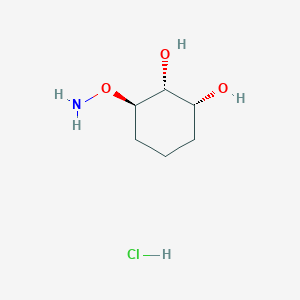 molecular formula C6H14ClNO3 B2537150 (1R,2R,3R)-3-氨基氧代环己烷-1,2-二醇;盐酸盐 CAS No. 2550997-19-6