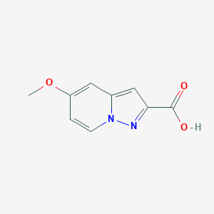 molecular formula C9H8N2O3 B2537153 5-甲氧基吡唑并[1,5-a]吡啶-2-羧酸 CAS No. 876379-71-4