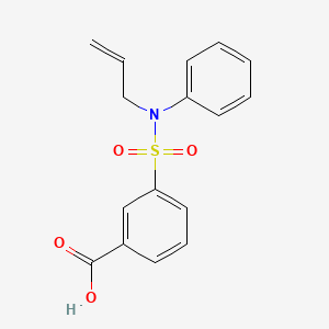 molecular formula C16H15NO4S B2537162 3-[Phenyl(prop-2-en-1-yl)sulfamoyl]benzoic acid CAS No. 750613-84-4