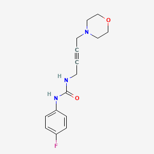 molecular formula C15H18FN3O2 B2537172 1-(4-Fluorophenyl)-3-(4-morpholinobut-2-yn-1-yl)urea CAS No. 1396802-45-1