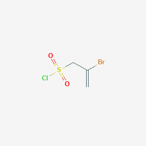 molecular formula C3H4BrClO2S B2537182 2-Bromoprop-2-ene-1-sulfonyl chloride CAS No. 1602567-15-6