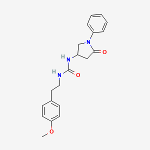 1-[2-(4-methoxyphenyl)ethyl]-3-(5-oxo-1-phenylpyrrolidin-3-yl)urea