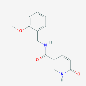 molecular formula C14H14N2O3 B2537193 6-hydroxy-N-[(2-methoxyphenyl)methyl]pyridine-3-carboxamide CAS No. 923827-90-1
