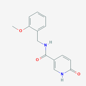 molecular formula C14H14N2O3 B2537193 6-羟基-N-[(2-甲氧基苯基)甲基]吡啶-3-甲酰胺 CAS No. 923827-90-1