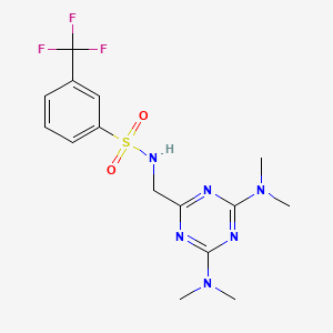 N-((4,6-bis(dimethylamino)-1,3,5-triazin-2-yl)methyl)-3-(trifluoromethyl)benzenesulfonamide
