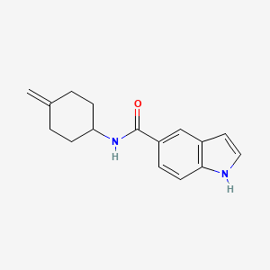 molecular formula C16H18N2O B2537204 N-(4-methylidenecyclohexyl)-1H-indole-5-carboxamide CAS No. 2097930-63-5