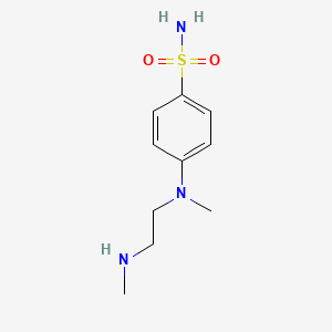 molecular formula C10H17N3O2S B2537208 4-{甲基[2-(甲基氨基)乙基]氨基}苯-1-磺酰胺 CAS No. 1339051-33-0