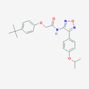 molecular formula C23H27N3O4 B253721 2-(4-tert-butylphenoxy)-N-[4-(4-isopropoxyphenyl)-1,2,5-oxadiazol-3-yl]acetamide 