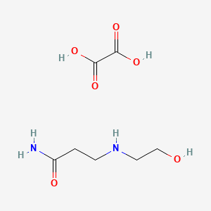molecular formula C7H14N2O6 B2537216 N3-(2-Hydroxyethyl)-beta-alaninamide (C2H2O4) CAS No. 1422467-50-2