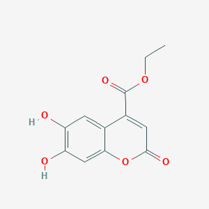 molecular formula C12H10O6 B2537226 Esculetin-4-carboxylic acid ethyl ester CAS No. 942047-66-7