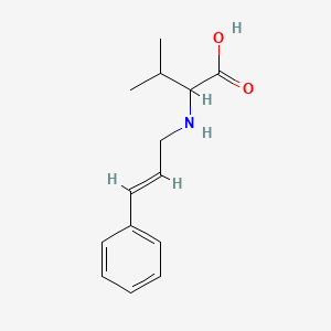 molecular formula C14H19NO2 B2537227 N-cinnamylvaline CAS No. 1393654-45-9