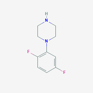 molecular formula C10H12F2N2 B2537235 1-(2,5-二氟苯基)哌嗪 CAS No. 255893-33-5