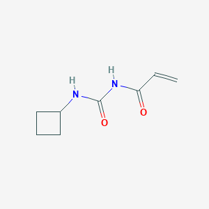 molecular formula C8H12N2O2 B2537245 1-Cyclobutyl-3-(prop-2-enoyl)urea CAS No. 2094328-61-5
