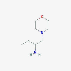 molecular formula C8H18N2O B2537250 1-吗啉-4-基甲基-丙胺 CAS No. 847798-58-7