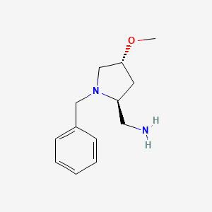 molecular formula C13H20N2O B2537255 [(2S,4R)-1-benzyl-4-methoxypyrrolidin-2-yl]methanamine CAS No. 2171202-22-3