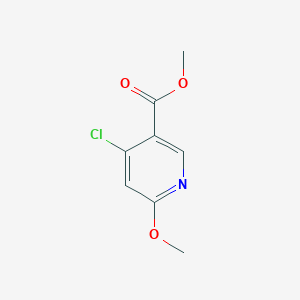 molecular formula C8H8ClNO3 B2537268 4-氯-6-甲氧基烟酸甲酯 CAS No. 848953-45-7