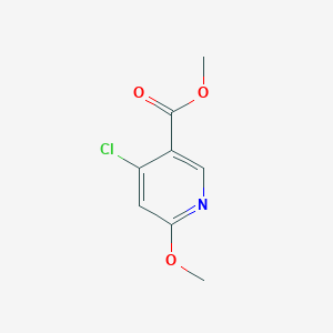 molecular formula C8H8ClNO3 B2537268 4-chloro-6-méthoxynicotinate de méthyle CAS No. 848953-45-7