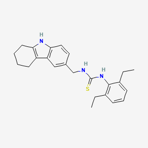 molecular formula C24H29N3S B2537284 1-(2,6-diethylphenyl)-3-((2,3,4,9-tetrahydro-1H-carbazol-6-yl)methyl)thiourea CAS No. 852140-34-2