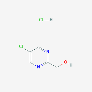 molecular formula C5H6Cl2N2O B2537293 (5-Chloropyrimidin-2-yl)methanol hydrochloride CAS No. 2227205-29-8