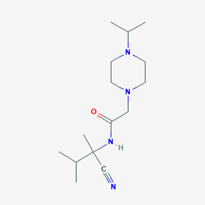 N-(1-cyano-1,2-dimethylpropyl)-2-[4-(propan-2-yl)piperazin-1-yl]acetamide