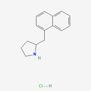 molecular formula C15H18ClN B2537332 2-(Naphthalen-1-ylmethyl)pyrrolidine hydrochloride CAS No. 100955-55-3