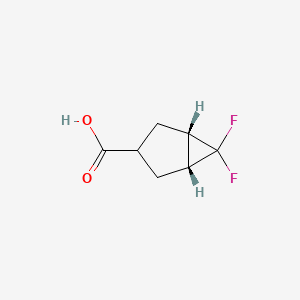 molecular formula C7H8F2O2 B2537347 (1R,3s,5S)-rel-6,6-difluorobicyclo[3.1.0]hexane-3-carboxylic acid CAS No. 1447972-24-8