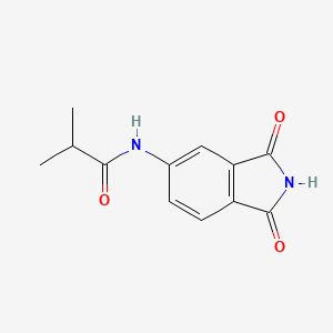 molecular formula C12H12N2O3 B2537351 N-(1,3-dioxo-2,3-dihydro-1H-isoindol-5-yl)-2-methylpropanamide CAS No. 328032-47-9