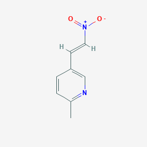 molecular formula C8H8N2O2 B2537353 2-Methyl-5-[(E)-2-nitroethenyl]pyridine CAS No. 1207517-61-0