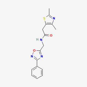 2-(2,4-dimethylthiazol-5-yl)-N-((3-phenyl-1,2,4-oxadiazol-5-yl)methyl)acetamide