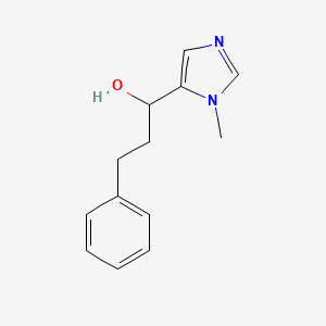 molecular formula C13H16N2O B2537364 1-(1-methyl-1H-imidazol-5-yl)-3-phenylpropan-1-ol CAS No. 371765-93-4