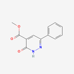 molecular formula C12H10N2O3 B2537367 Methyl 3-oxo-6-phenyl-2,3-dihydropyridazine-4-carboxylate CAS No. 503825-00-1