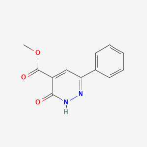 molecular formula C12H10N2O3 B2537367 3-氧代-6-苯基-2,3-二氢吡哒嗪-4-羧酸甲酯 CAS No. 503825-00-1