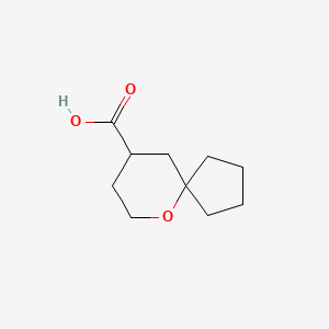 molecular formula C10H16O3 B2537371 6-Oxaspiro[4.5]decane-9-carboxylic acid CAS No. 1491677-23-6