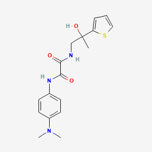 N1-(4-(dimethylamino)phenyl)-N2-(2-hydroxy-2-(thiophen-2-yl)propyl)oxalamide