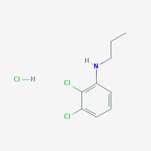 molecular formula C9H12Cl3N B2537409 2,3-dichloro-N-propylaniline hydrochloride CAS No. 1803601-63-9