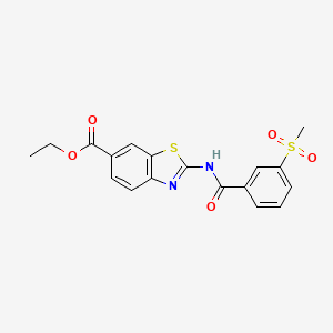 Ethyl 2-(3-(methylsulfonyl)benzamido)benzo[d]thiazole-6-carboxylate