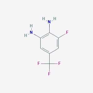 molecular formula C7H6F4N2 B2537415 1,2-Diamino-3-fluoro-5-(trifluoromethyl)benzene CAS No. 1217303-38-2