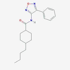 molecular formula C19H25N3O2 B253742 4-butyl-N-(4-phenyl-1,2,5-oxadiazol-3-yl)cyclohexanecarboxamide 
