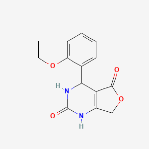 molecular formula C14H14N2O4 B2537427 4-(2-ethoxyphenyl)-4,7-dihydrofuro[3,4-d]pyrimidine-2,5(1H,3H)-dione CAS No. 2108781-12-8