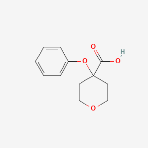 molecular formula C12H14O4 B2537438 4-Phenoxyoxane-4-carboxylic acid CAS No. 1247488-88-5