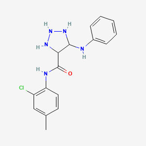 molecular formula C16H14ClN5O B2537464 N-(2-chloro-4-methylphenyl)-5-(phenylamino)-1H-1,2,3-triazole-4-carboxamide CAS No. 1105246-55-6