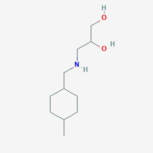 molecular formula C11H23NO2 B2537468 3-{[(4-Methylcyclohexyl)methyl]amino}propane-1,2-diol CAS No. 1490841-36-5