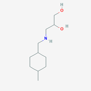 molecular formula C11H23NO2 B2537468 3-{[(4-甲基环己基)甲基]氨基}丙烷-1,2-二醇 CAS No. 1490841-36-5