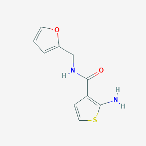 molecular formula C10H10N2O2S B2537490 2-氨基-N-(2-呋喃甲基)噻吩-3-甲酰胺 CAS No. 588693-19-0